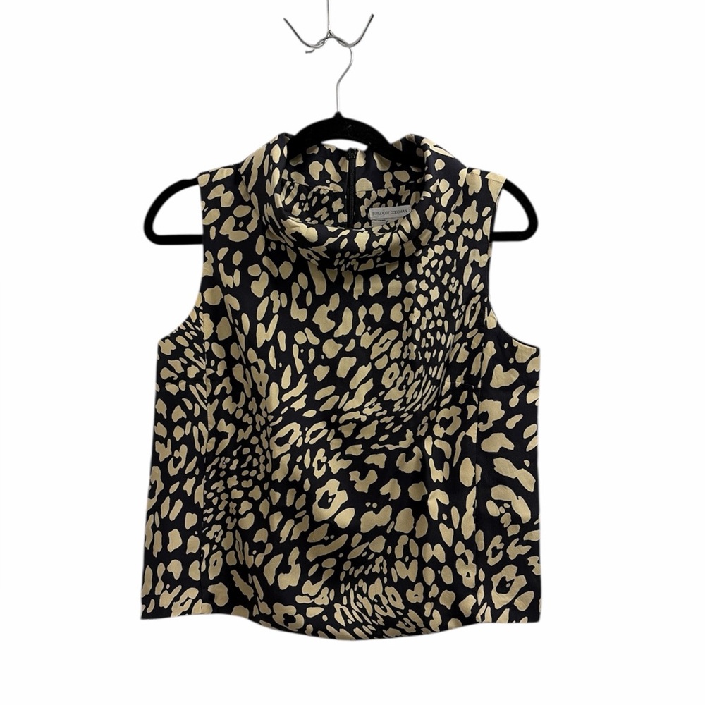 Milly silk leopard blouse